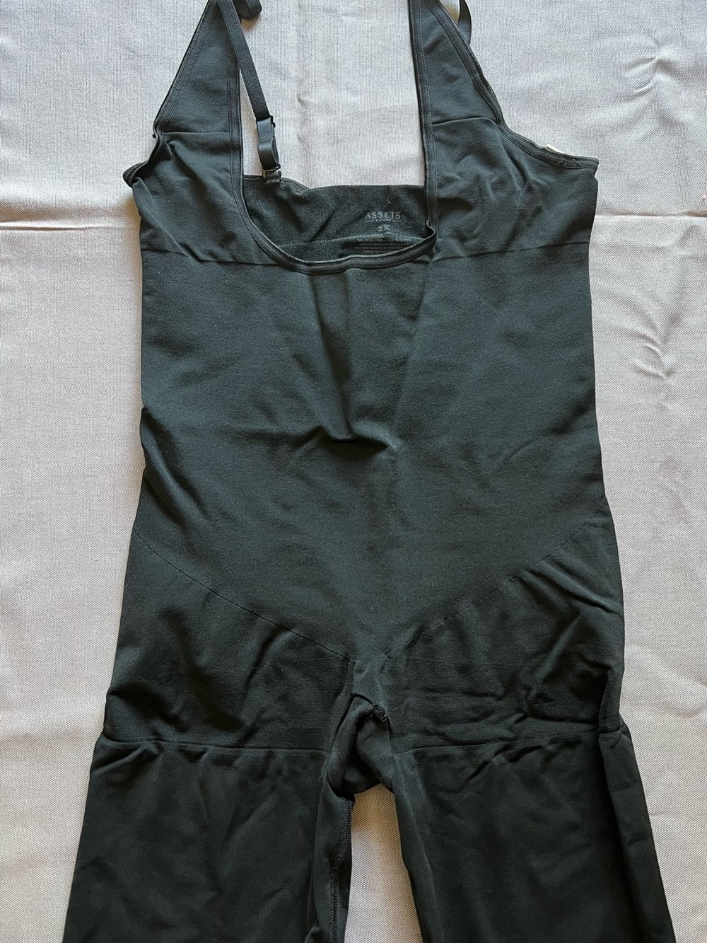 Women's Black Shapewear Bodysuit with Adjustable Straps